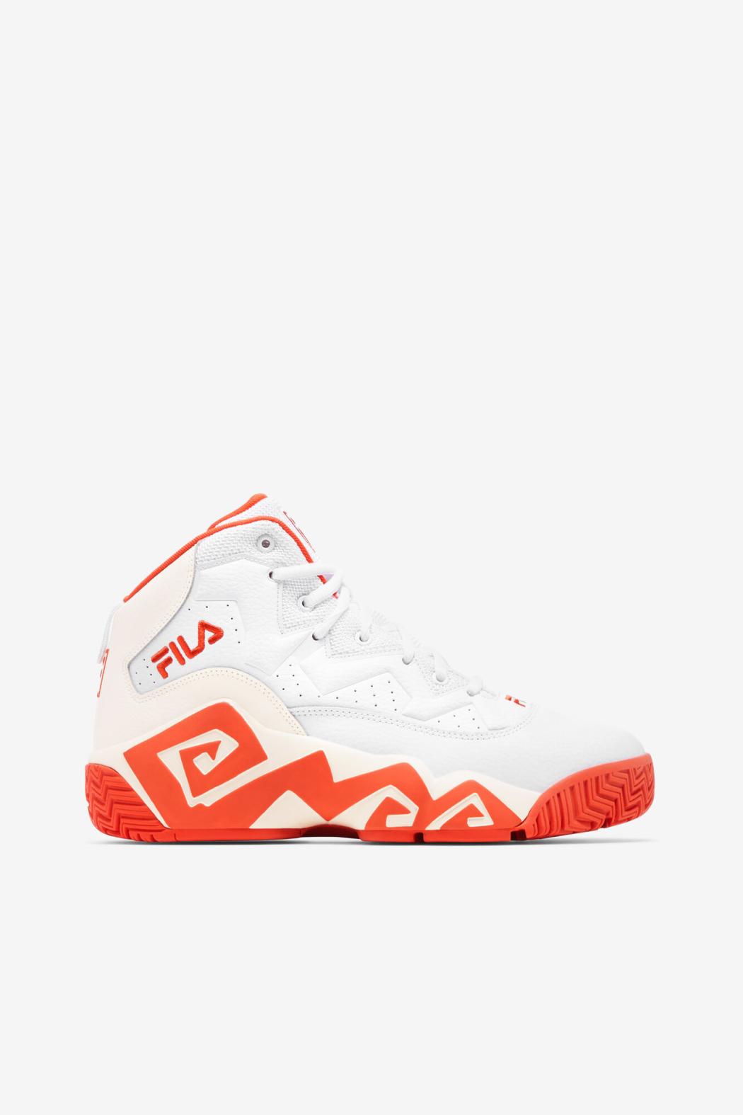 FILA Women's Mb 128 WHITE / MANDARIN RED / GARDENIA | Women Sneakers