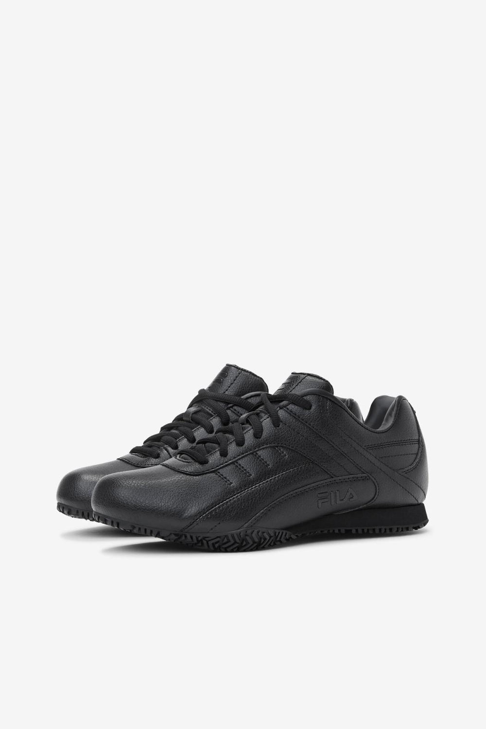 FILA Women's Memory Elleray 5 Slip Resistant Shoe 001 BLACK / BLACK / BLACK | Women Slip Resistant Shoes