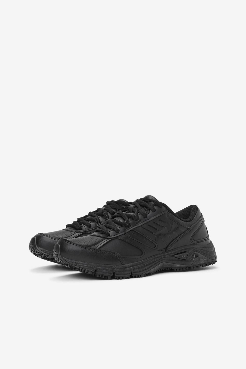 FILA Women's Memory Flux Slip Resistant Shoe 001 BLACK / BLACK / BLACK | Women Slip Resistant Shoes