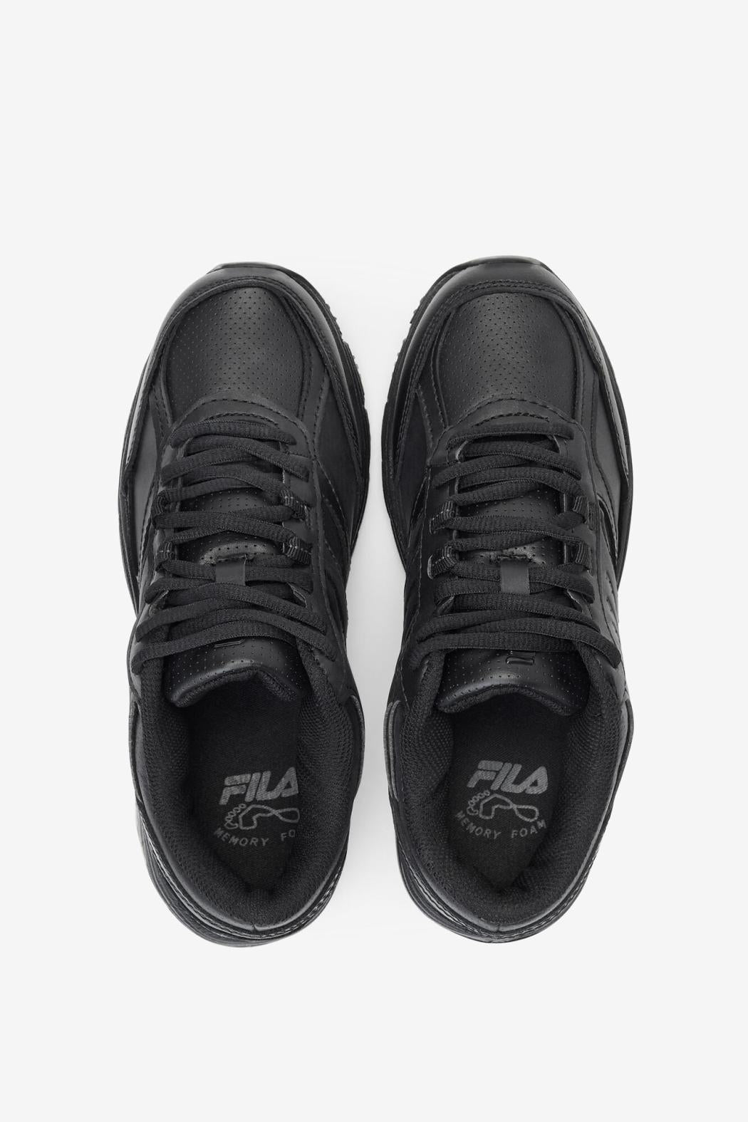 FILA Women's Memory Flux Slip Resistant Shoe 001 BLACK / BLACK / BLACK | Women Slip Resistant Shoes