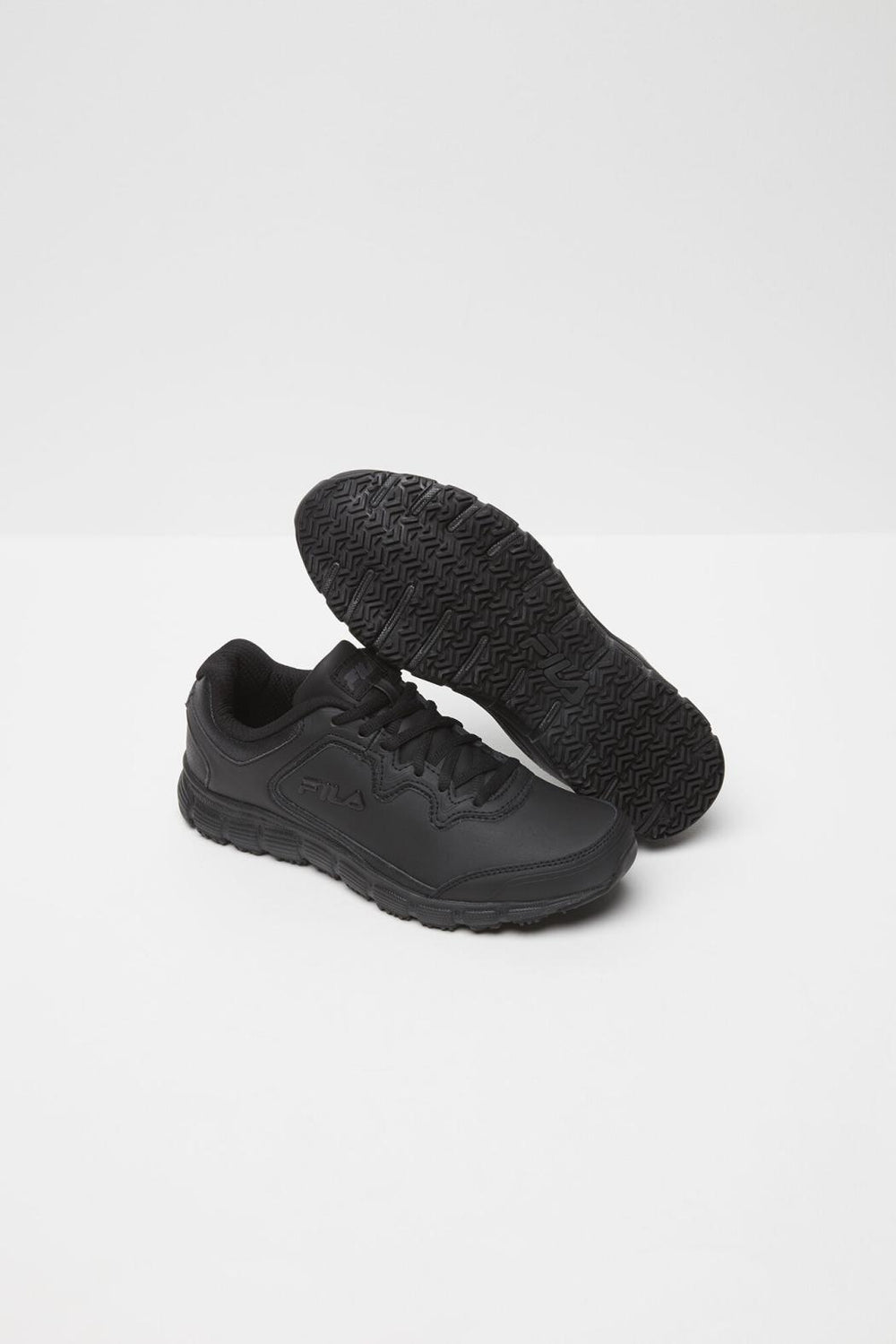 FILA Women's Memory Fresh Start Slip Resistant Shoe 001 BLACK / BLACK / BLACK | Women Slip Resistant Shoes