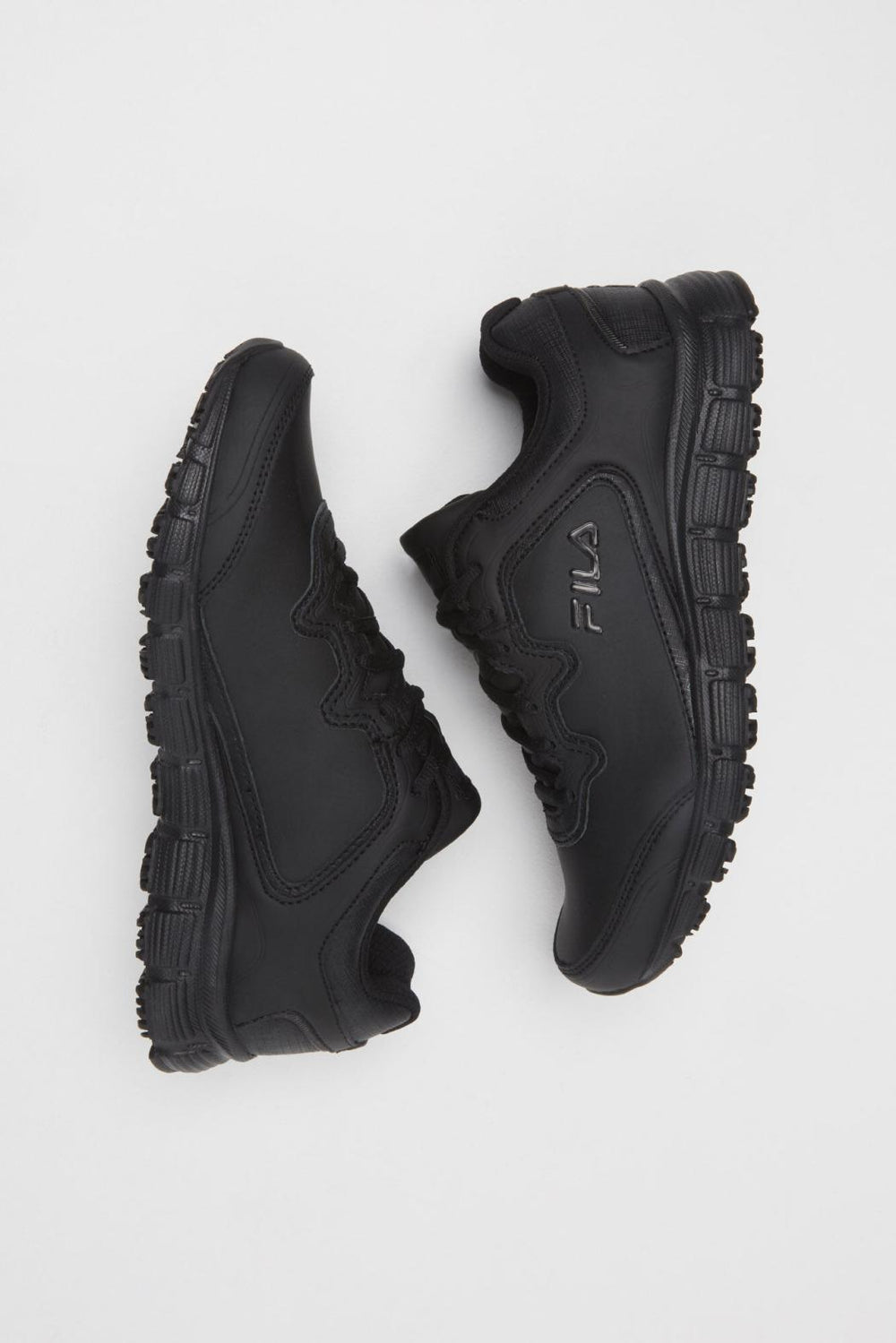 FILA Women's Memory Fresh Start Slip Resistant Shoe 001 BLACK / BLACK / BLACK | Women Slip Resistant Shoes