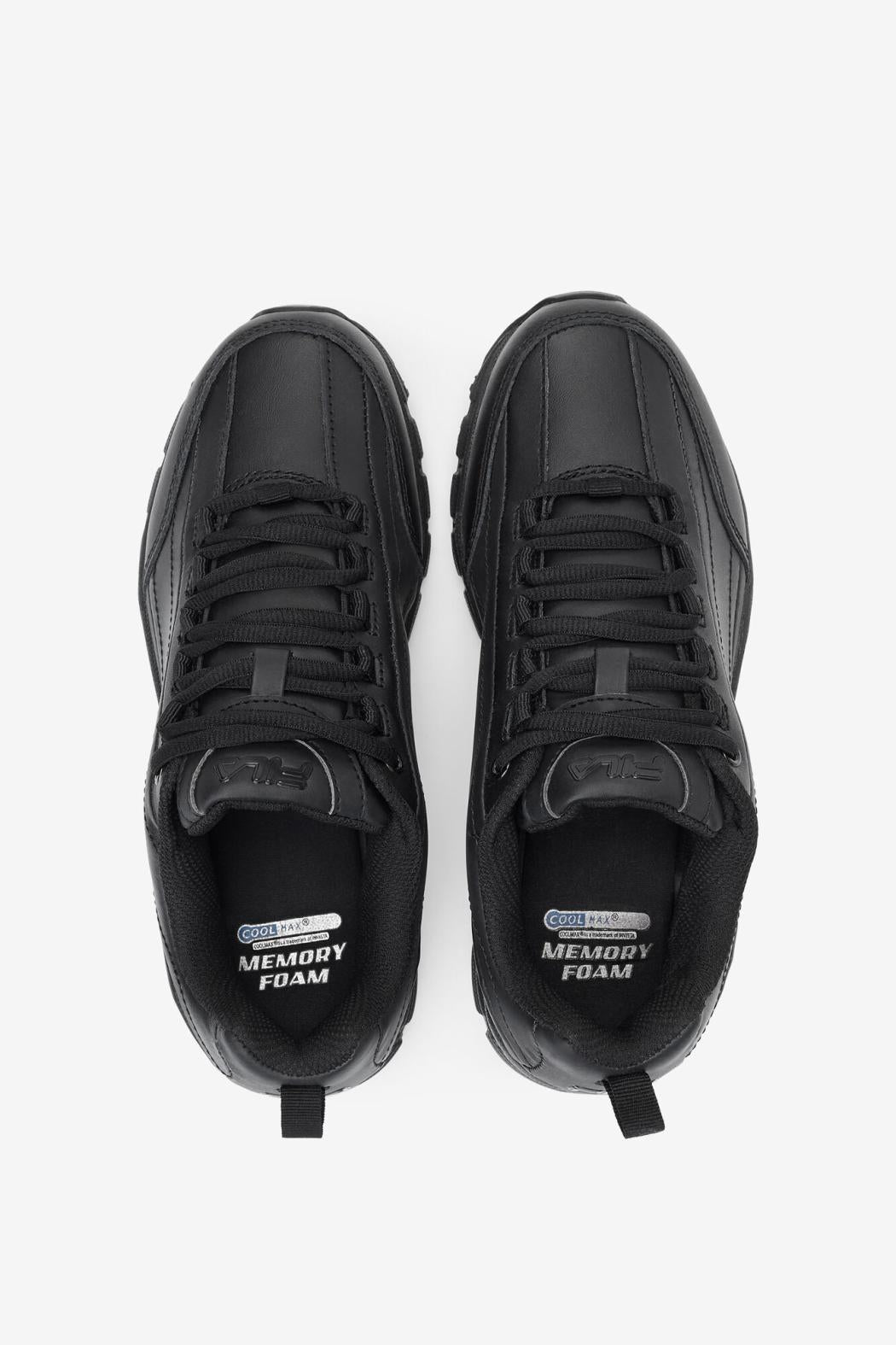 FILA Women's Memory Radiance Slip Resistant Shoe 001 BLACK / BLACK / BLACK | Women Slip Resistant Shoes