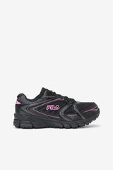 FILA Women's Memory Reckoning 8 Slip Resistant Steel Toe Shoe 973 BLACK / BLACK / KNOCKOUT PINK | Women Steel Toe Shoes