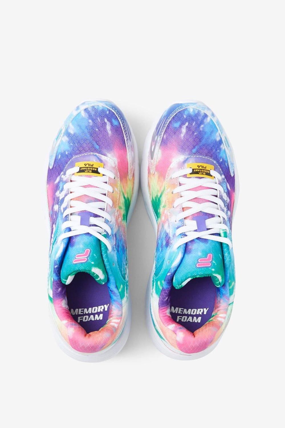 FILA Women's Memory Starform Slip Resistant Shoe 661 SUGAR PLUM / WHITE / WHITE | Women Slip Resistant Shoes