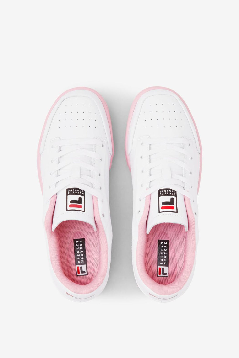 FILA Women's Original Tennis Lux X Barneys 119 WHITE / CORAL BLUSH / BLACK | Women Sneakers