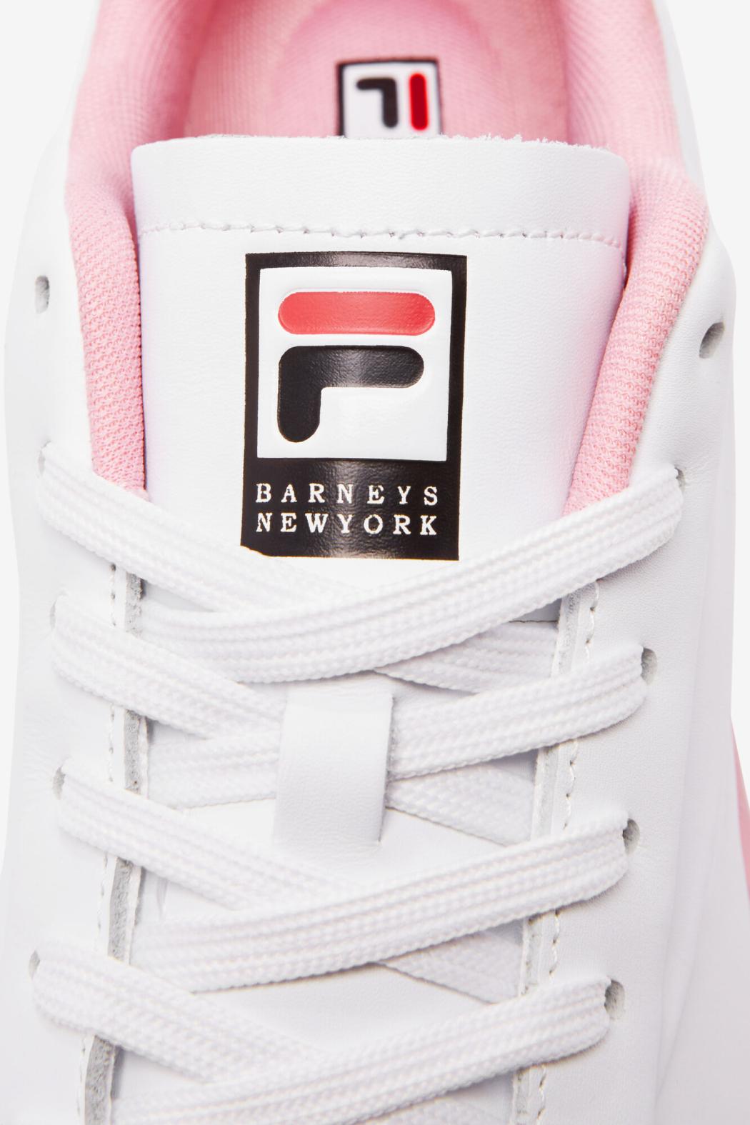 FILA Women's Original Tennis Lux X Barneys 119 WHITE / CORAL BLUSH / BLACK | Women Sneakers