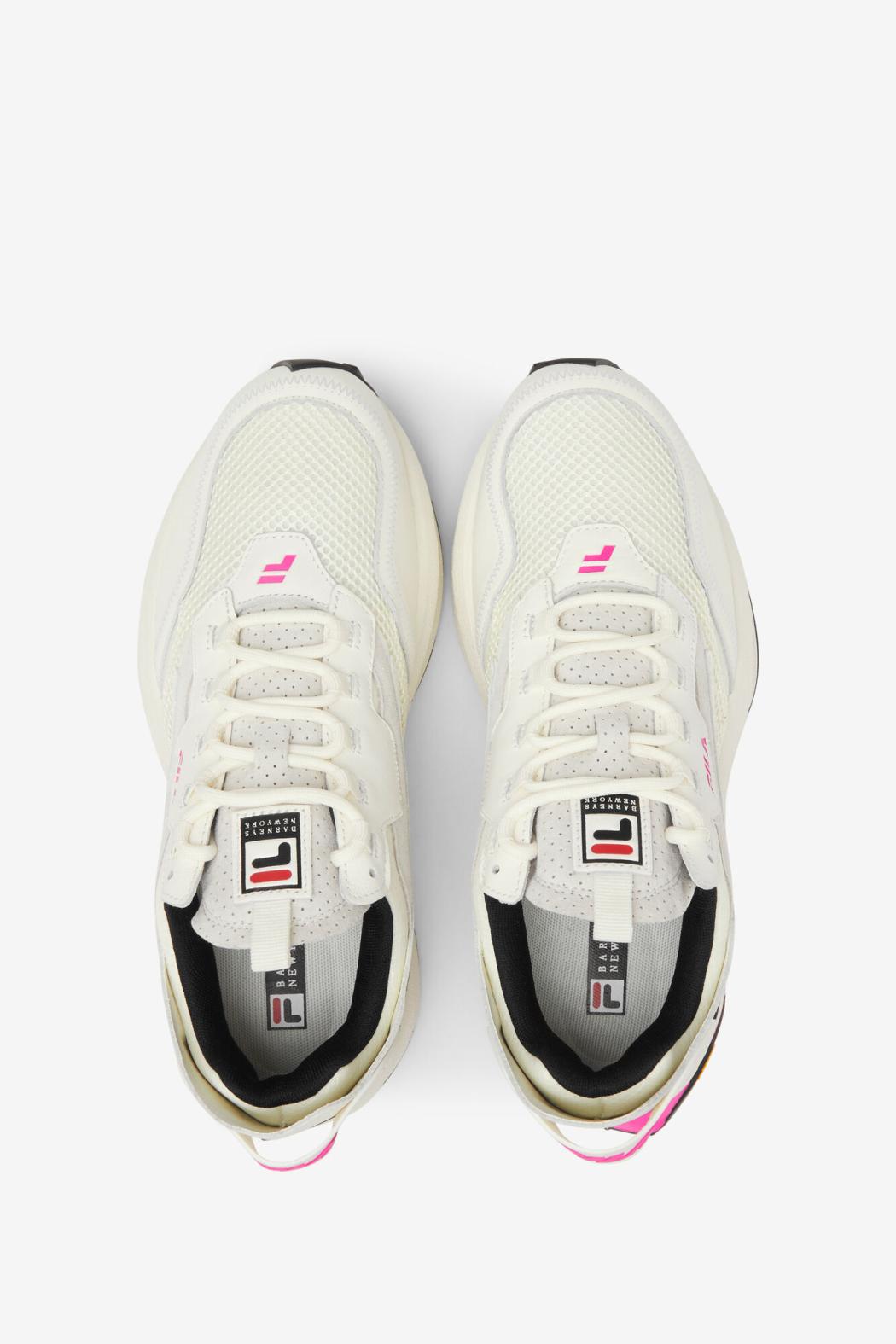 FILA Women's R1 Runner X Barneys 119 SNOW WHITE / PINK GLO / BLACK | Women Sneakers