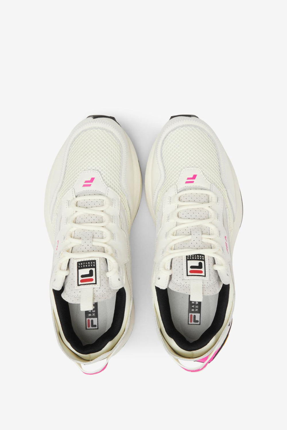 FILA Women's R1 Runner X Barneys 119 SNOW WHITE / PINK GLO / BLACK | Women Sneakers