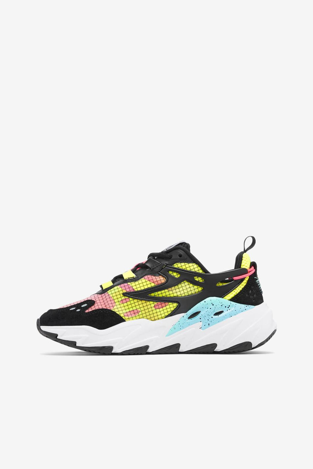 FILA Women's Ray Tracer Evo 016 BLACK / WHITE / SAFETY YELLOW | Women Ray Tracer