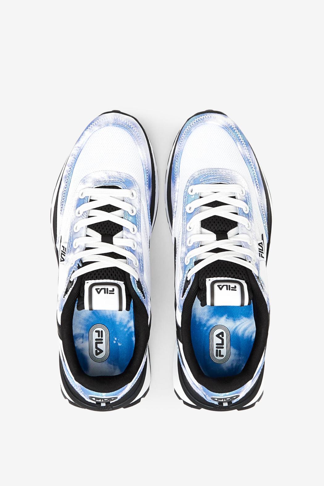 FILA Women's Renno Tie Dye 147 WHITE / BRIGHT COBALT / STORM BLUE | Women Renno