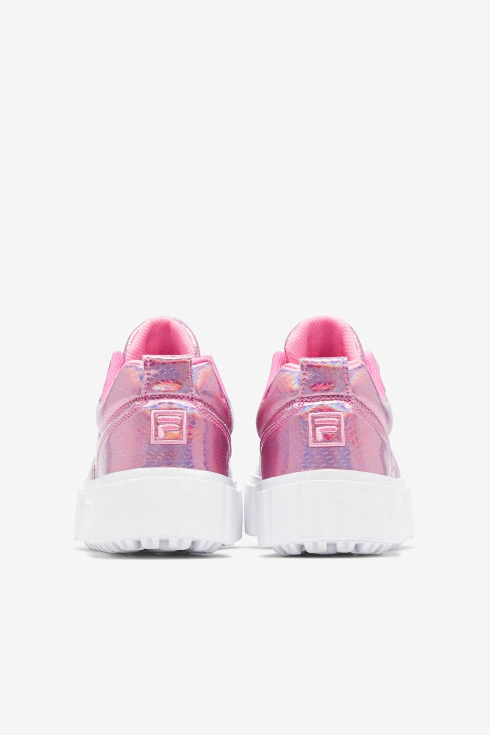 FILA Women's Sandblast Iridescent Snake 668 COTTON CANDY / WHITE / COTTON CANDY | Women Sneakers &amp; Lifestyle