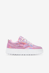 FILA Women's Sandblast Iridescent Snake 668 COTTON CANDY / WHITE / COTTON CANDY | Women Sneakers &amp; Lifestyle