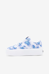 FILA Women's Sandblast Oversole Tie Dye 421 BRIGHT COBALT / STORM BLUE / WHITE | Women Sneakers &amp; Lifestyle