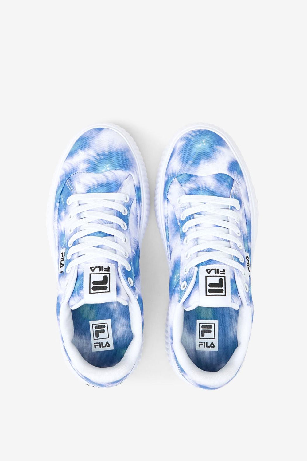 FILA Women's Sandblast Oversole Tie Dye 421 BRIGHT COBALT / STORM BLUE / WHITE | Women Sneakers &amp; Lifestyle