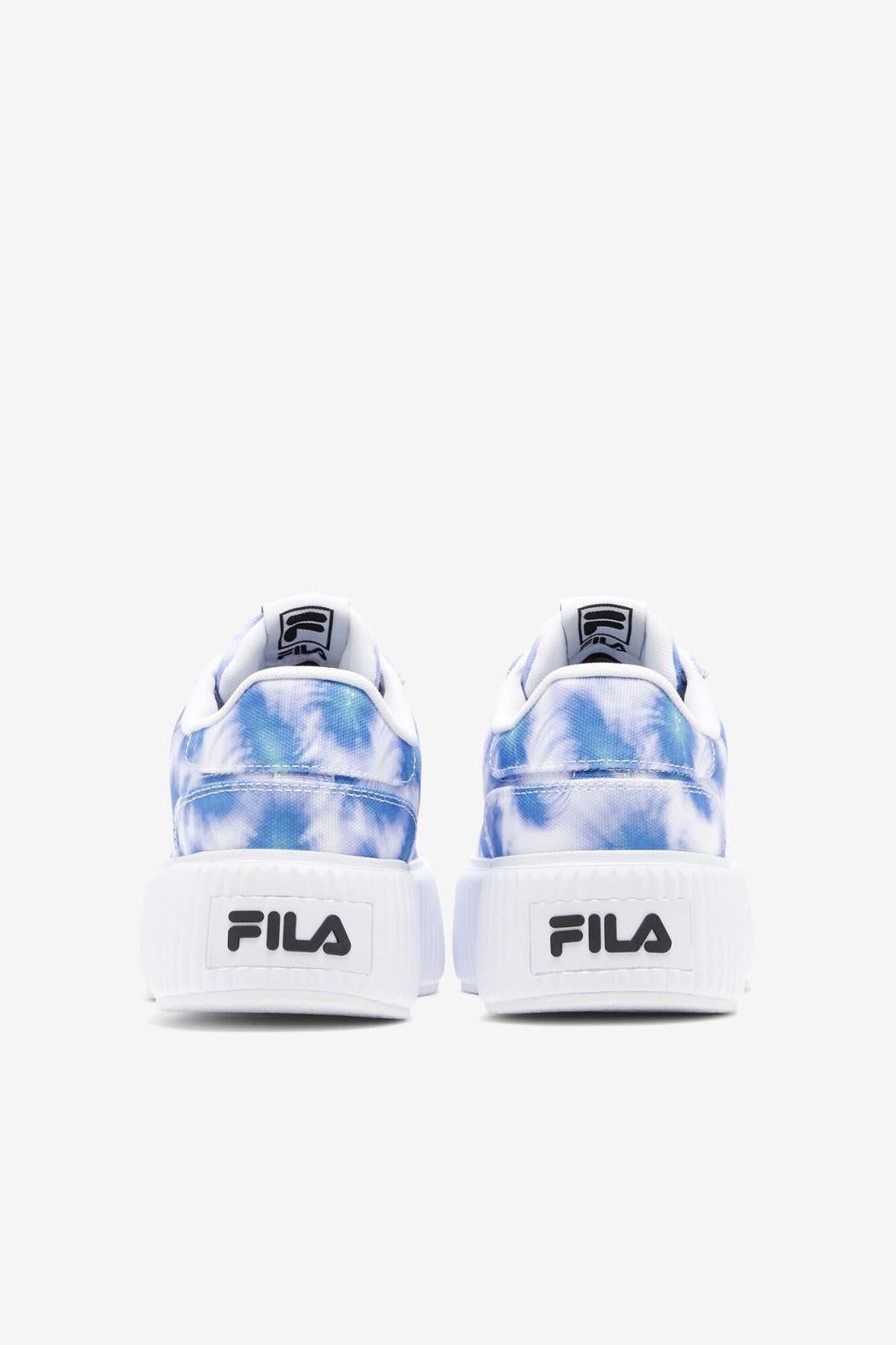 FILA Women's Sandblast Oversole Tie Dye 421 BRIGHT COBALT / STORM BLUE / WHITE | Women Sneakers &amp; Lifestyle