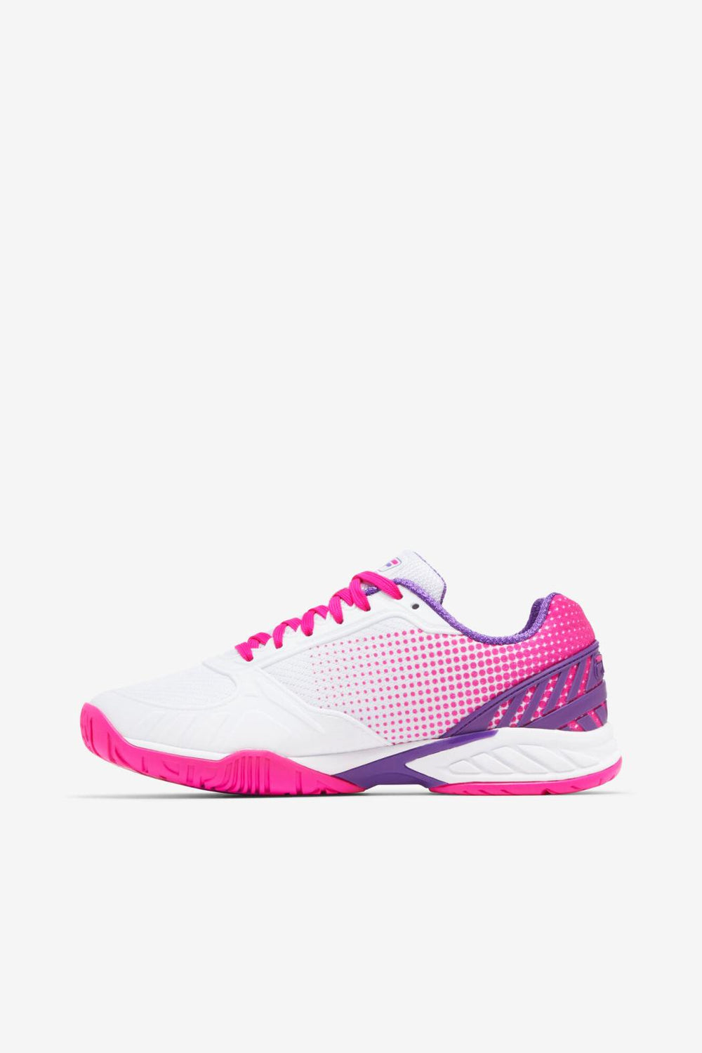 FILA Women's Volley Zone 149 WHITE / PINK GLO / ELECTRIC PURPLE | Women Pickleball