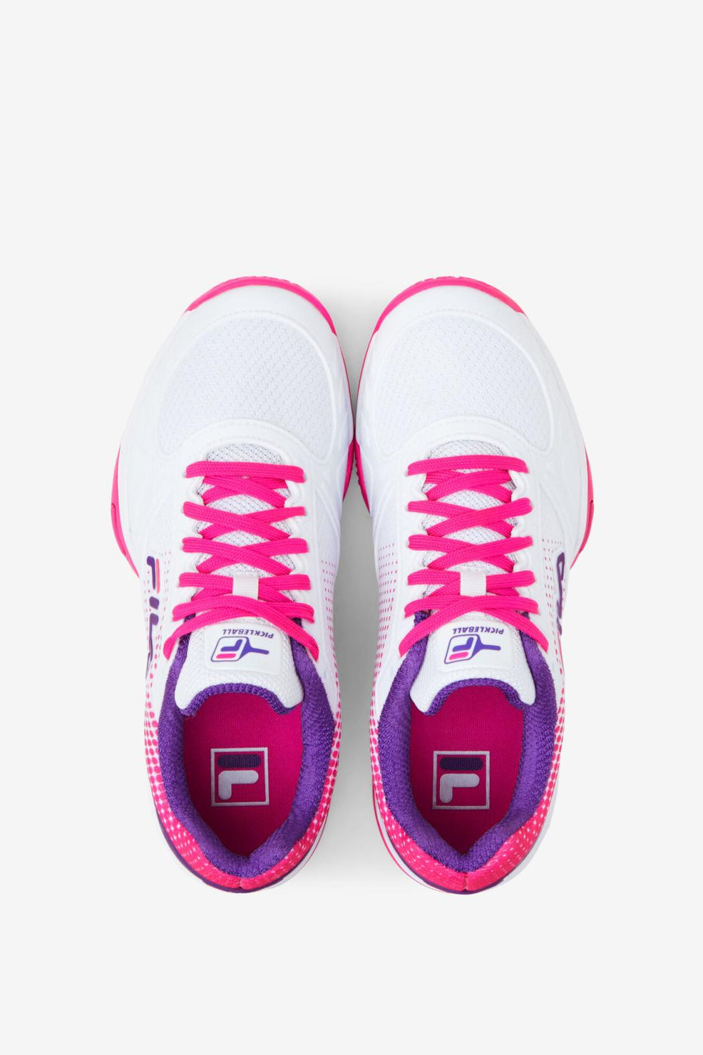 FILA Women's Volley Zone 149 WHITE / PINK GLO / ELECTRIC PURPLE | Women Pickleball