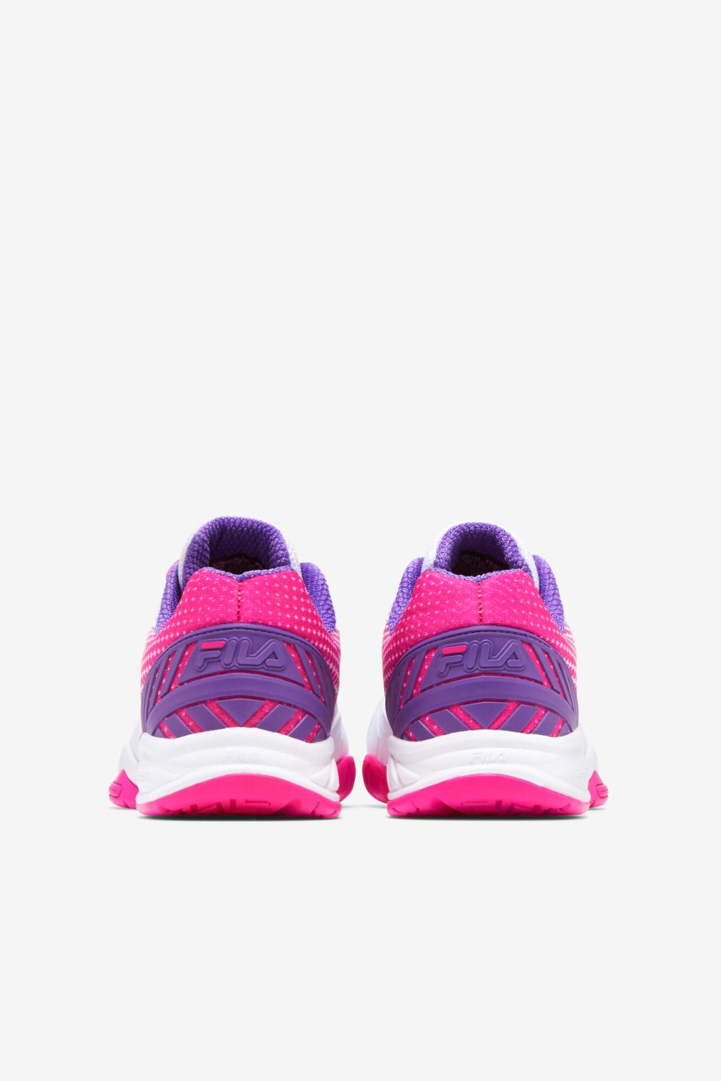 FILA Women's Volley Zone 149 WHITE / PINK GLO / ELECTRIC PURPLE | Women Pickleball