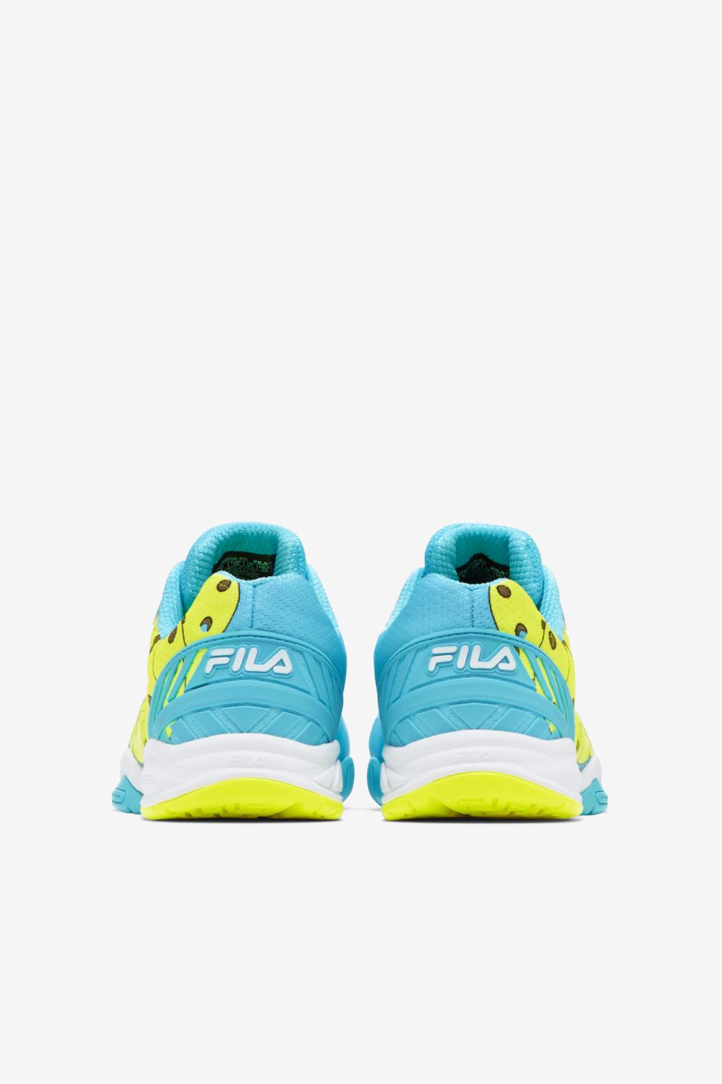 FILA Women's Volley Zone 425 BLUEFISH / WHITE / SAFETY YELLOW | Women Pickleball