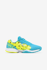 FILA Women's Volley Zone 425 BLUEFISH / WHITE / SAFETY YELLOW | Women Pickleball