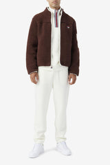 FILA Yale Sherpa Jacket 206 BROWN STONE / EGRET | Men Sweaters &amp; Outerwear