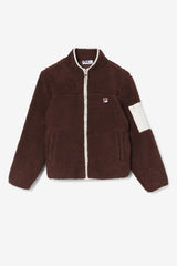 FILA Yale Sherpa Jacket 206 BROWN STONE / EGRET | Men Sweaters &amp; Outerwear