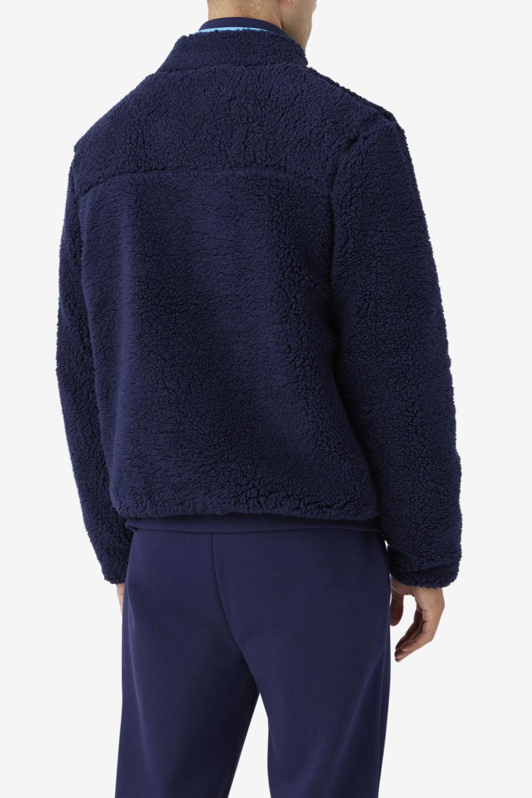 FILA Yale Sherpa Jacket 410 FILA NAVY / AQUARIUS | Men Sweaters &amp; Outerwear