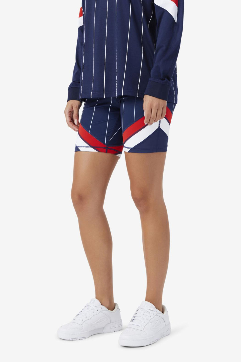 FILA Yareli Bike Short 410 FILA NAVY / FILA RED / WHITE | Women Shorts &amp; Pants