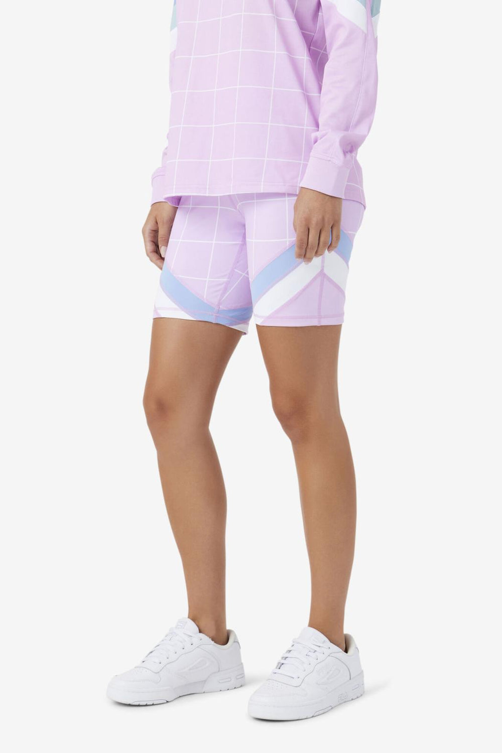 FILA Yareli Bike Short 580 ORCHID BOUQUET / FOREVER BLUE / WHITE | Women Shorts &amp; Pants
