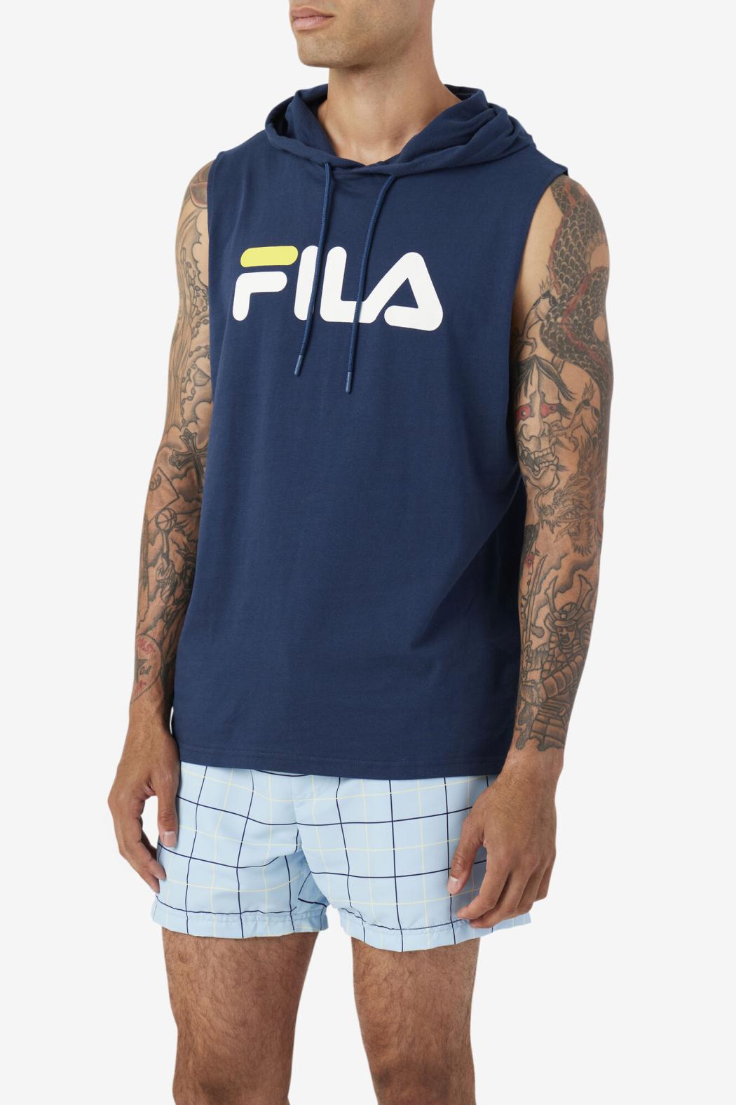 FILA Zany Sleeveless Hoodie | Men Tops