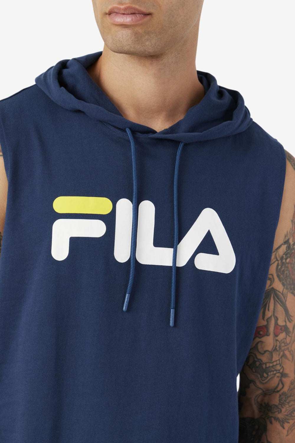 FILA Zany Sleeveless Hoodie | Men Tops
