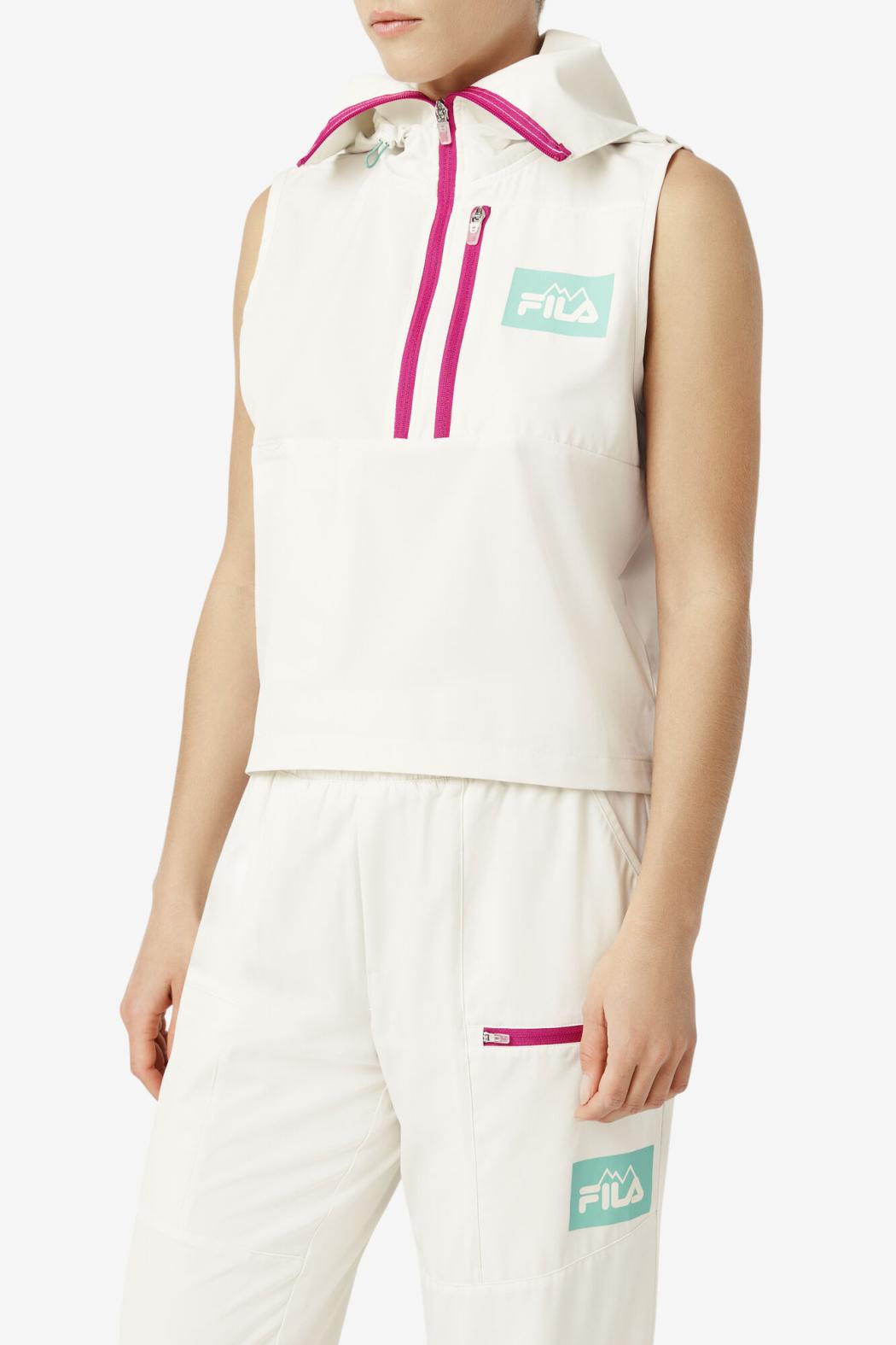 FILA Zariah Backpack Vest 300 TOFU | Women Jackets &amp; Outerwear