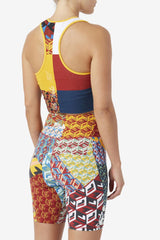 FILA Zhuri Tank 732 RADIANT YELLOW / WHITE / RHUBARB / MOONLIT OCEAN | Women Tops &amp; T-Shirts