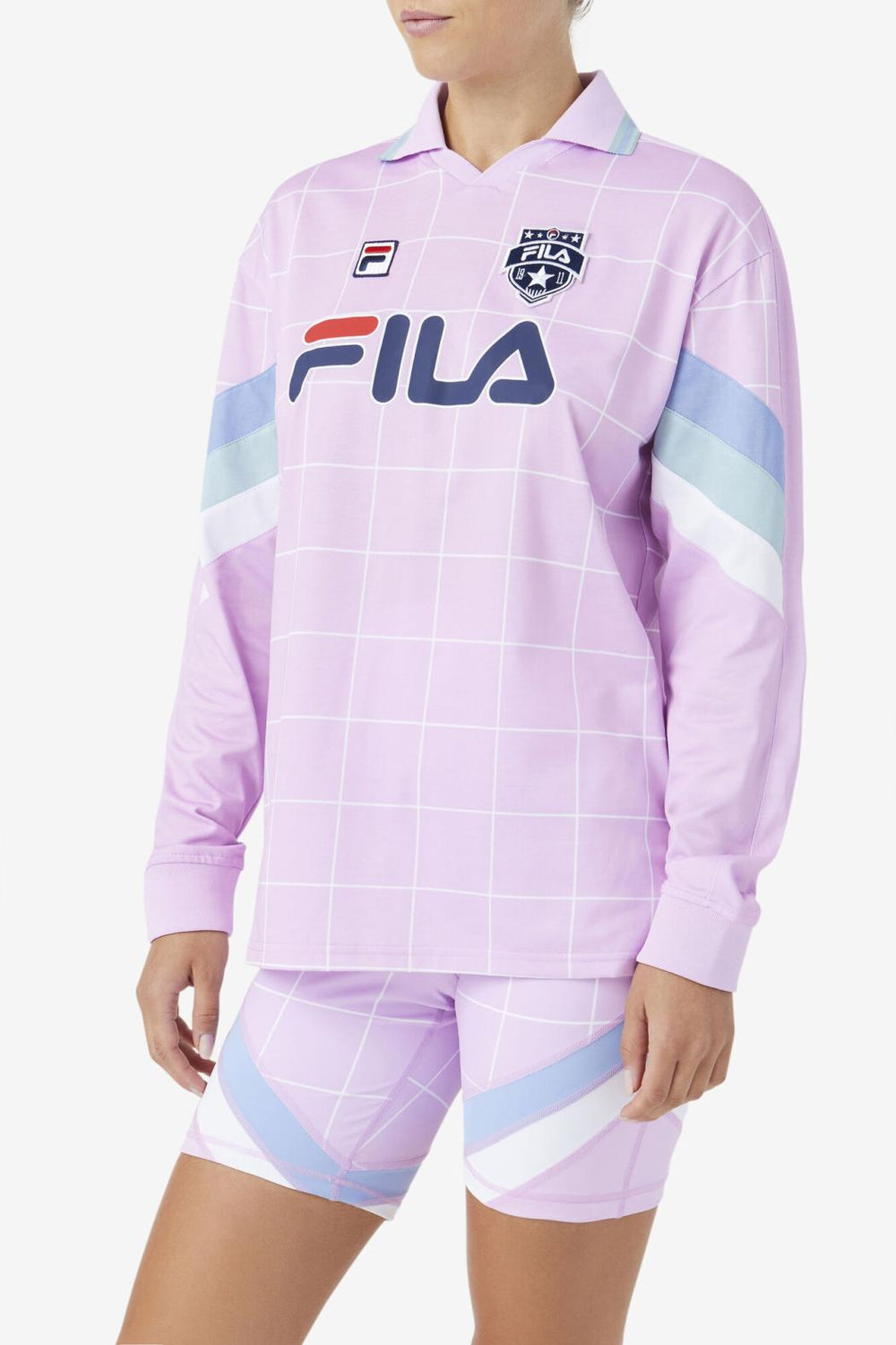 FILA Zorra Goalie Jersey 580 ORCHID BOUQUET / WHITE / ETHER | Women Tops &amp; T-Shirts