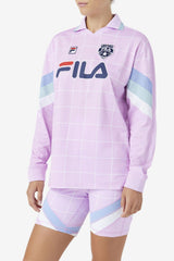 FILA Zorra Goalie Jersey 580 ORCHID BOUQUET / WHITE / ETHER | Women Tops &amp; T-Shirts