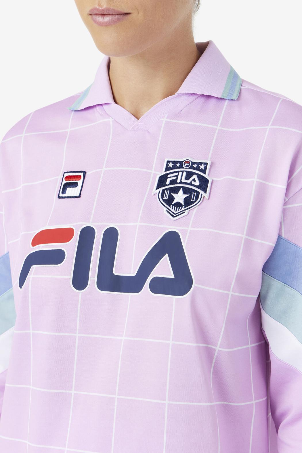FILA Zorra Goalie Jersey 580 ORCHID BOUQUET / WHITE / ETHER | Women Tops &amp; T-Shirts