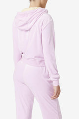 FILA Zura Velour Jacket 534 WINSOM ORCHID | Women Jackets &amp; Outerwear
