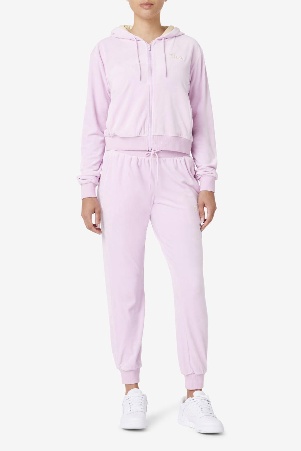FILA Zura Velour Jacket 534 WINSOM ORCHID | Women Jackets &amp; Outerwear